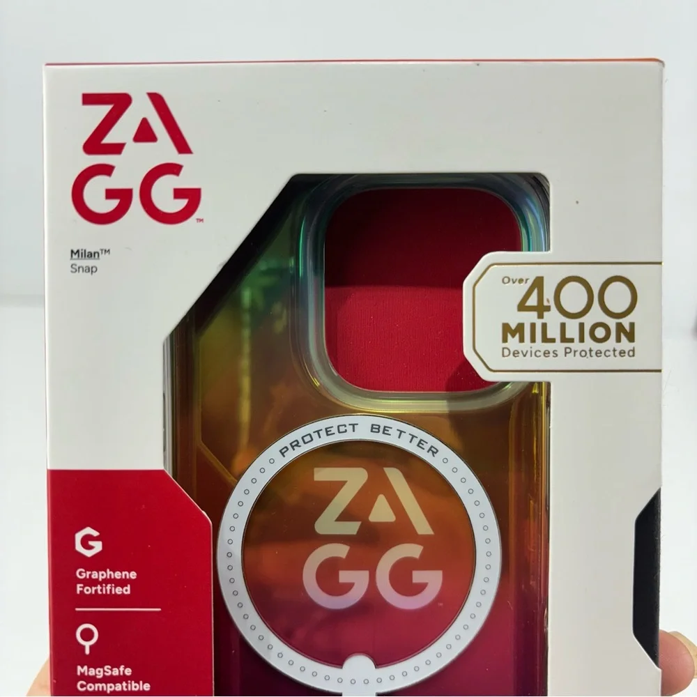 NWT ZAGG Milan Snap MagSafe Case for iPhone Pro (2024) Iridescent Multicolor